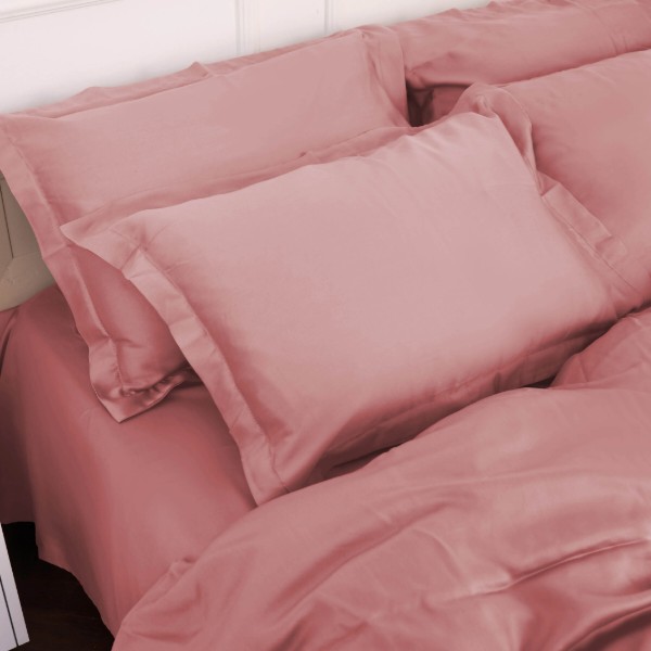Фото - Комплект постільної білизни MirSon Tencel №02 Pink 175х210 см (2200009368585)